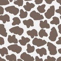 Abstract seamless pattern. Beige and white colours. Grunge texture with blots. Bright vector illustration. Animal print Royalty Free Stock Photo